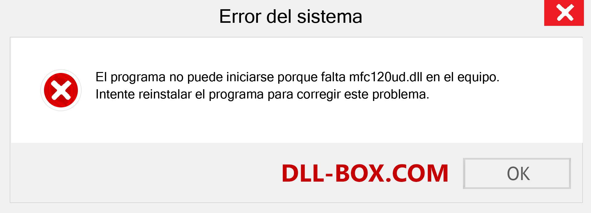 ¿Falta el archivo mfc120ud.dll ?. Descargar para Windows 7, 8, 10 - Corregir mfc120ud dll Missing Error en Windows, fotos, imágenes